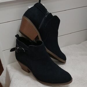 White Mountain Blue Suede Boots Booties Size 8